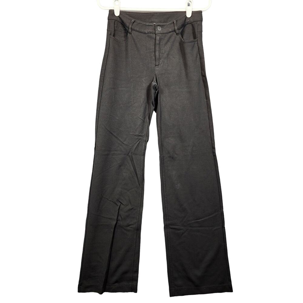 Athleta Womens Pants 4 Black Wide Leg Stretch Office Classic Comfort Capsule